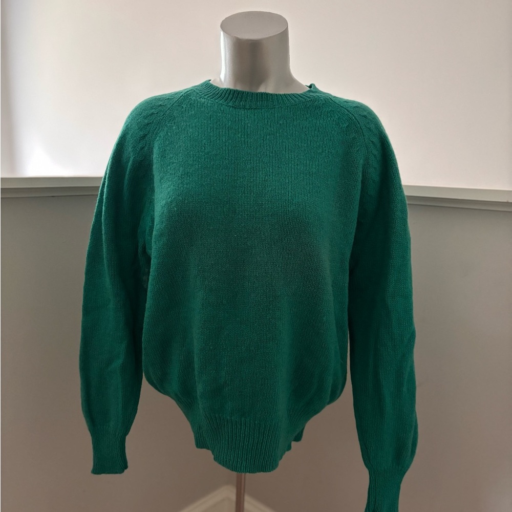 SHETLANDER CRAZY HORSE Vintage Green Women's Sweater